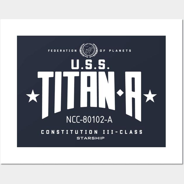 U.S.S. Titan-A Wall Art by MindsparkCreative